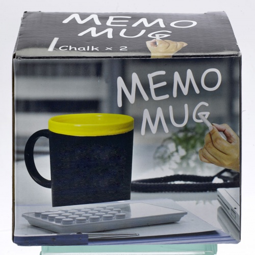 Mug mémo et craie + confiseries