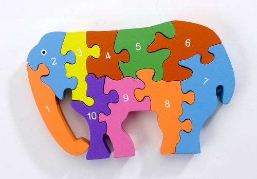 Puzzle en bois numéroté créatif + confiseries Puzzle en bois numéroté créatif + confiseries