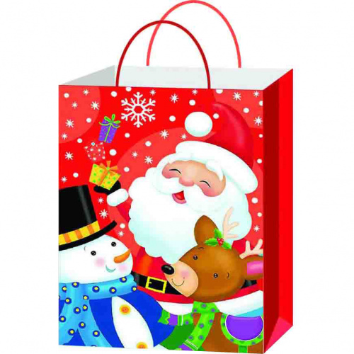 Sac cadeau papier motifs Noel assortis